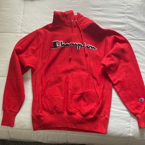 Champion Hoodie Raised Stitching